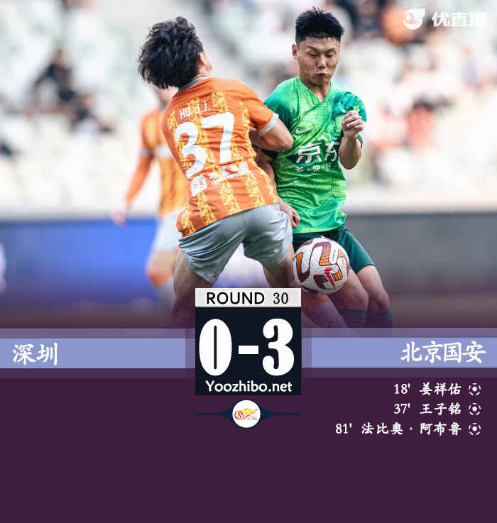 深圳隊vs北京國安隊