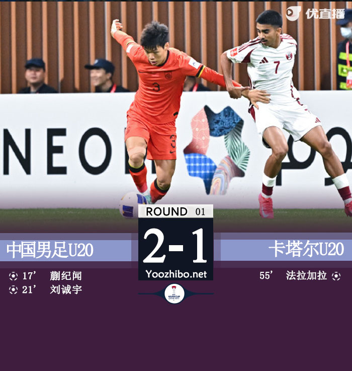 中國男足U20vs卡塔爾U20