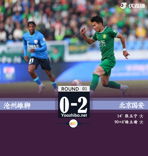 滄州雄獅隊vs北京國安隊