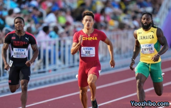 田徑世錦賽男子200米預賽-謝震業 全場集錦