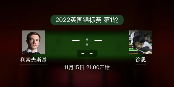 利索夫斯基vs徐思賽事前瞻和交手記錄