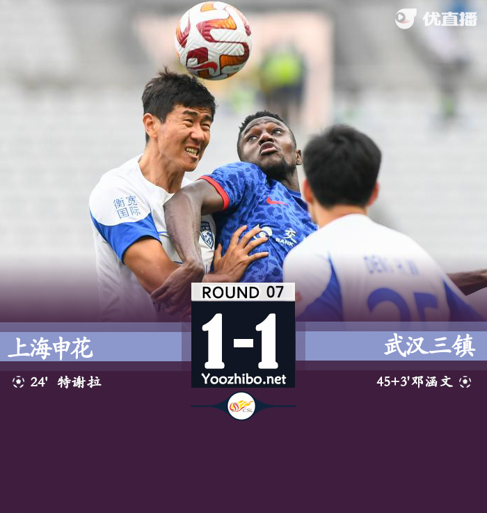 上海申花隊vs武漢三鎮隊