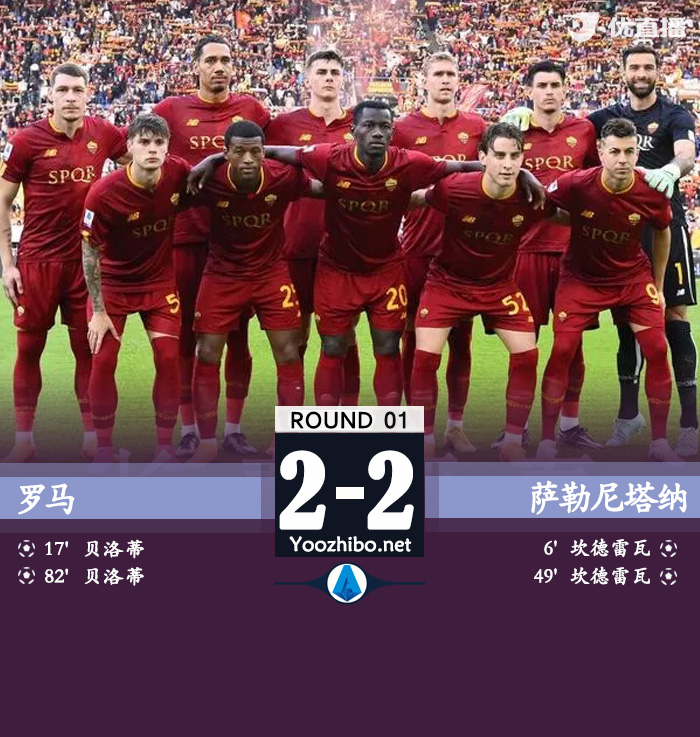 羅馬vs薩勒尼塔納