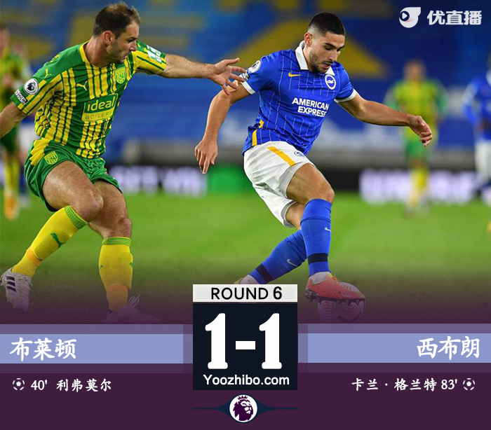 布萊頓1-1西布朗