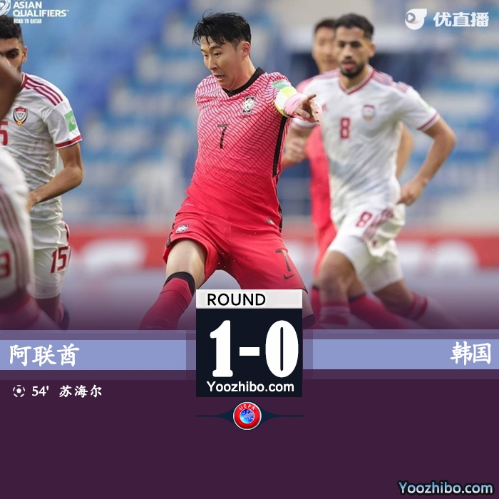 韓國0-1不敵阿聯酋
