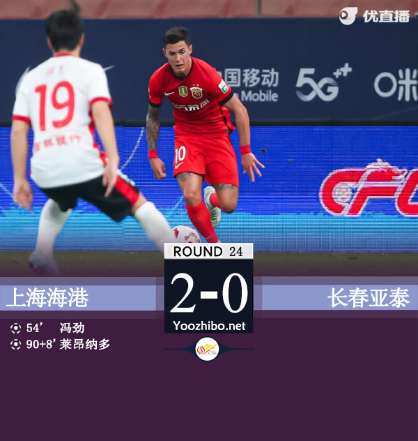 上海海港隊vs長春亞泰隊