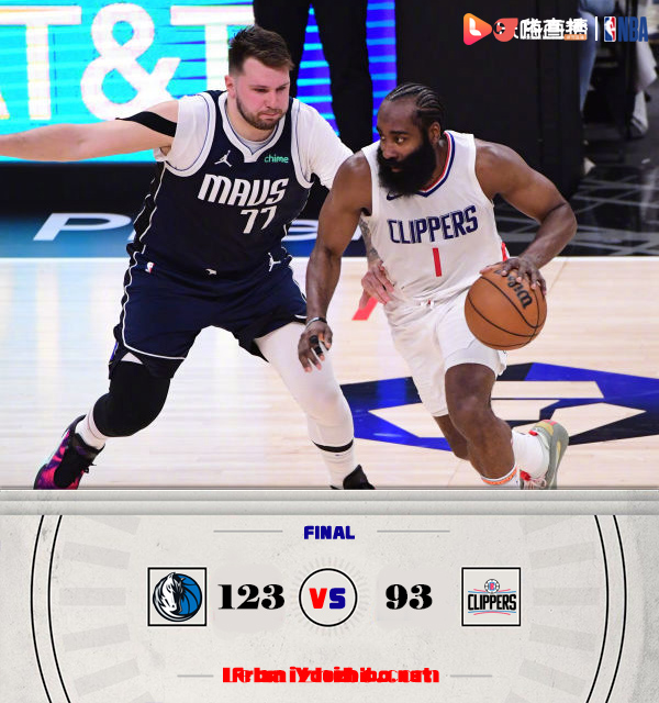 獨行俠123-93戰勝快船 東契奇35+10 快船三巨36中8