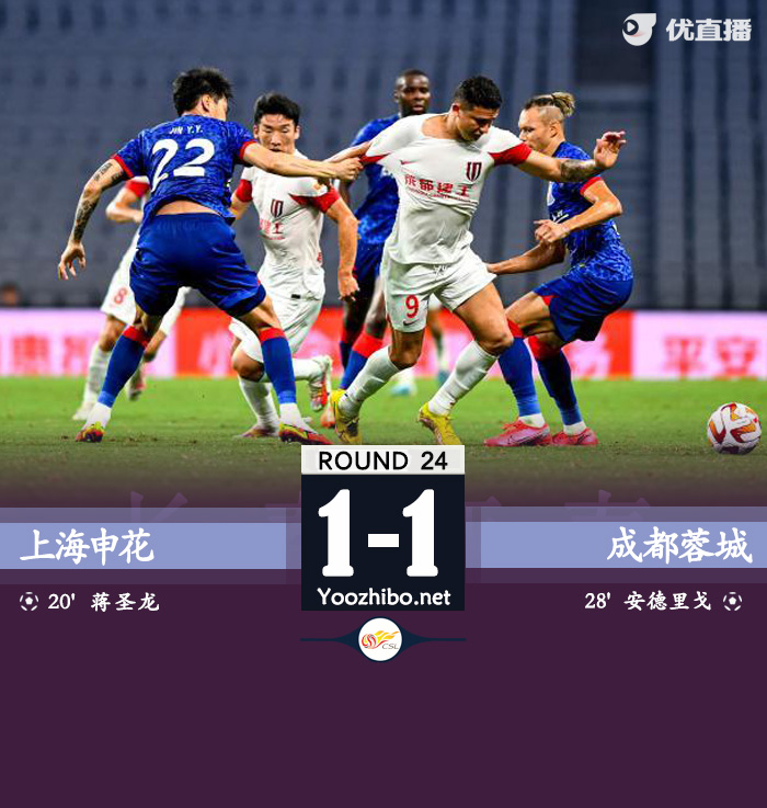 上海申花隊vs成都蓉城隊