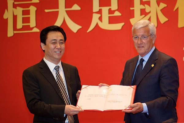 里皮最早是執教廣州恒大