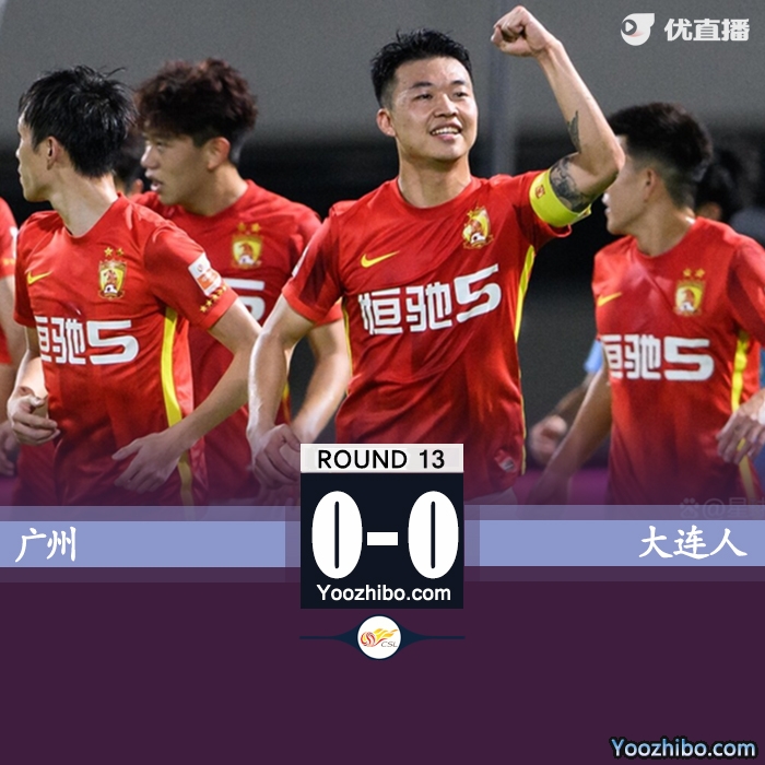 廣州隊0-0戰平大連人