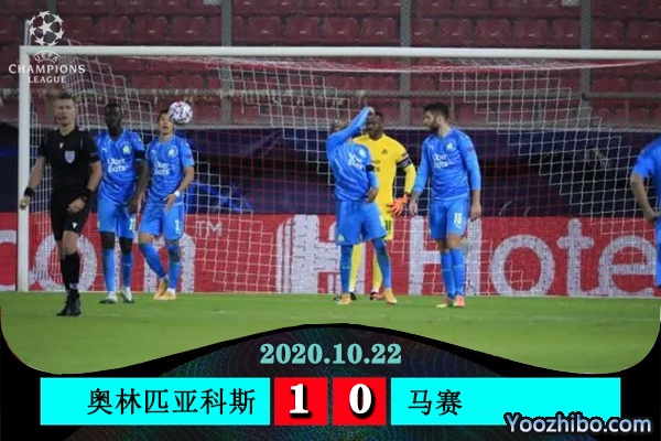 奧林匹亞科斯1-0險勝馬賽