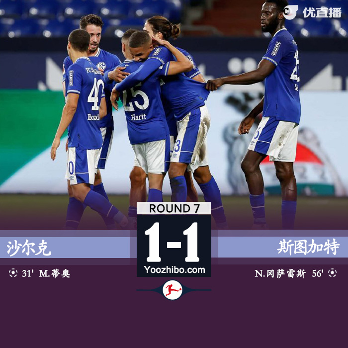 沙爾克1-1斯圖加特