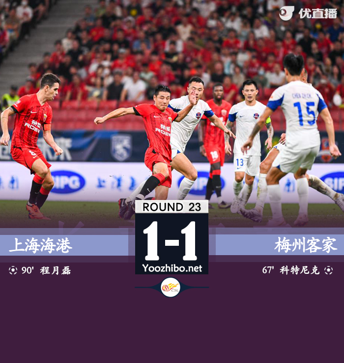 上海海港隊vs梅州客家隊
