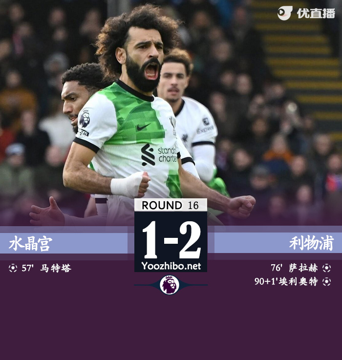 水晶宮vs利物浦