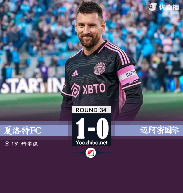 邁阿密國際0-1夏洛特FC