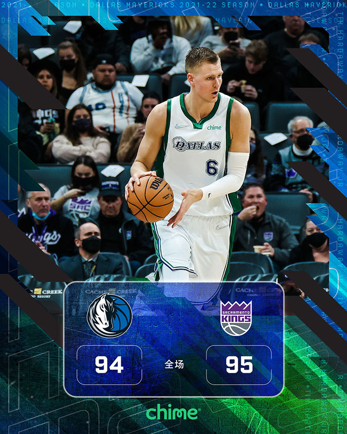 國王95-94險勝獨行俠 梅圖三分絕殺 布倫森25+6 波爾津吉斯24+7