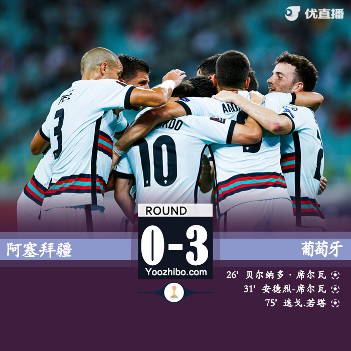 09月08日 世預賽歐洲區 阿塞拜疆vs葡萄牙 全場錄像及集錦