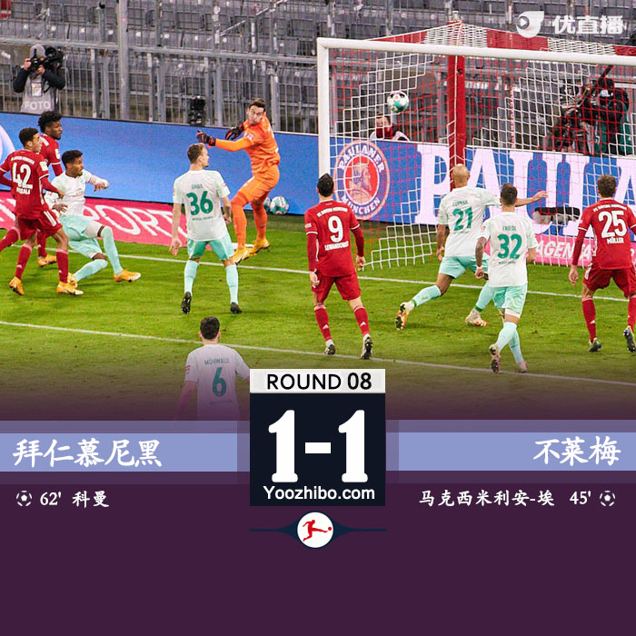 <a href=/zuqiubs/bayern/ target=_blank class=infotextkey>拜仁</a>慕尼黑1-1云達不萊梅