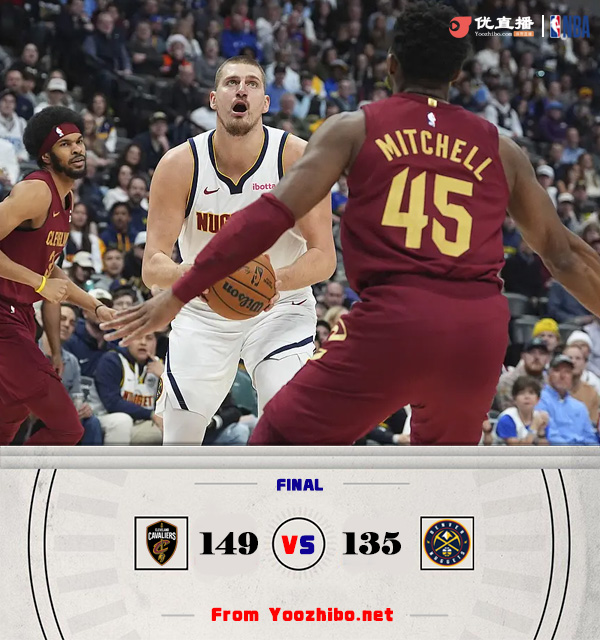 騎士149-135戰勝掘金 米切爾33分 約基奇三雙