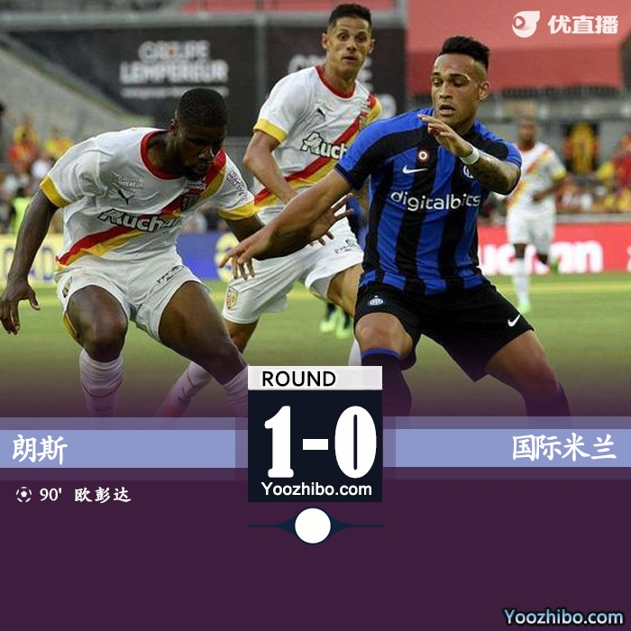 國際米蘭0-1不敵朗斯