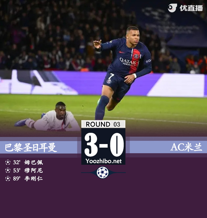 巴黎圣日耳曼vsAC米蘭