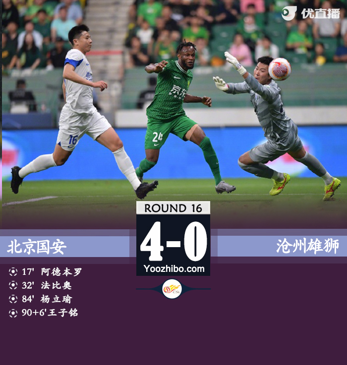 北京國安隊vs滄州雄獅隊