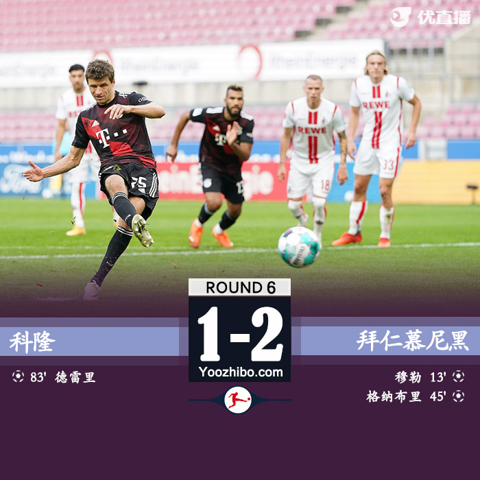 <a href=/zuqiubs/bayern/ target=_blank class=infotextkey>拜仁</a>慕尼黑2-1科隆
