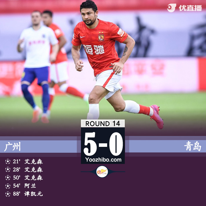 08月11日 中超第14輪 廣州vs青島 全場錄像及集錦