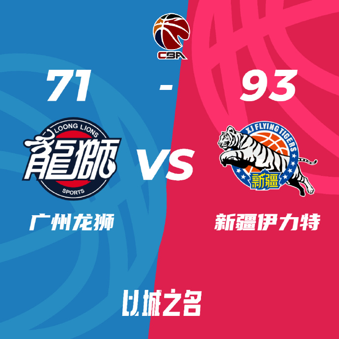 新疆93-71戰勝廣州 趙睿18+5 齊麟16分 崔永熙11+5&7失誤