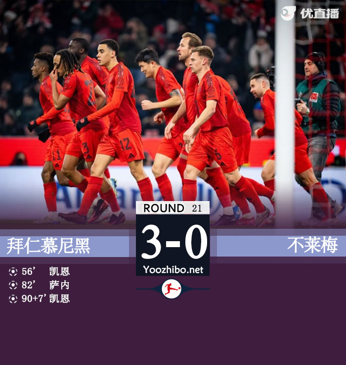 拜仁慕尼黑vs不萊梅