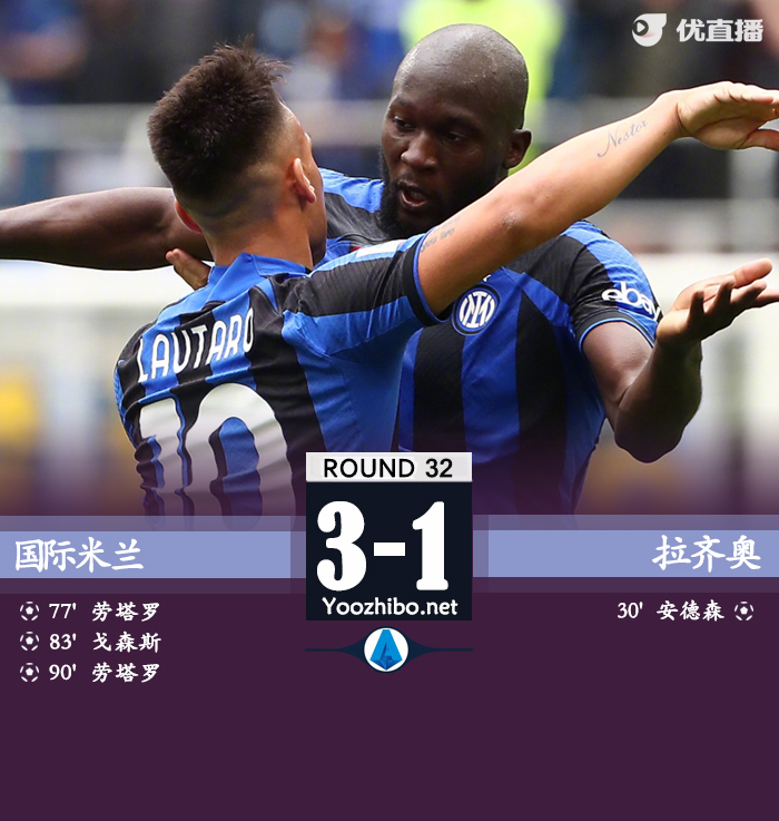 國米主場3-1逆轉拉齊奧