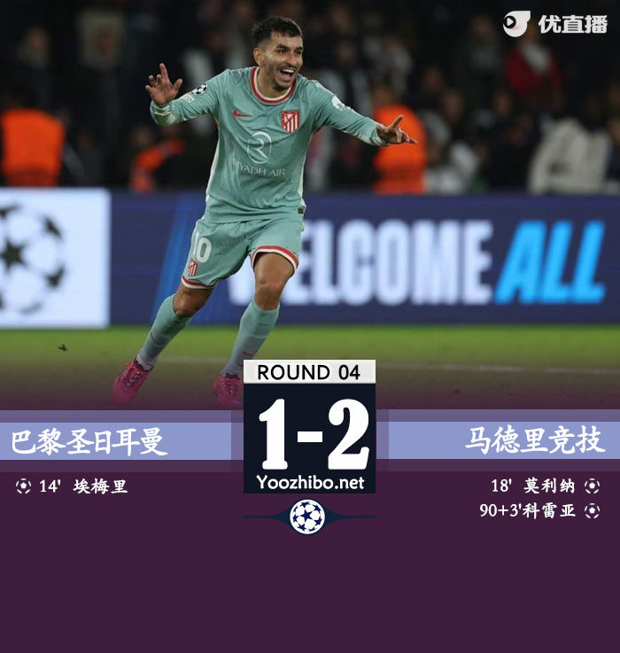 巴黎圣日耳曼vs馬德里競技