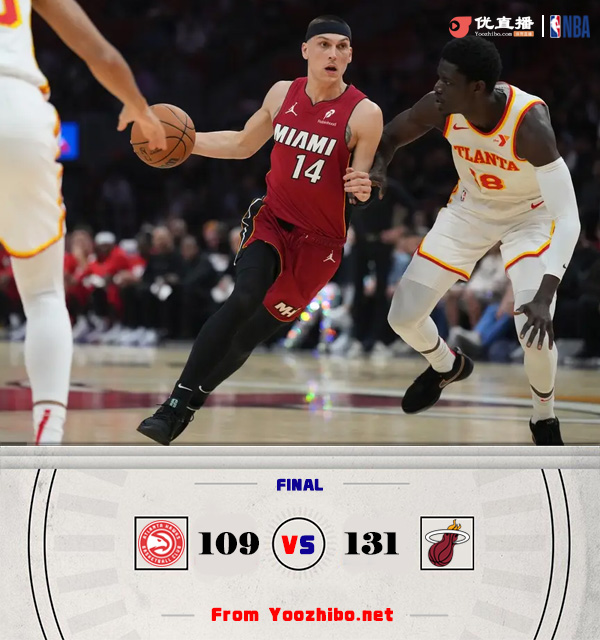 熱火131-109戰勝老鷹 第三節一波流！希羅24+10 吹楊17+8