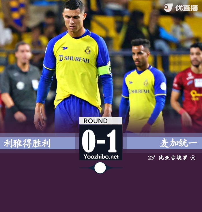 利雅得勝利0-1不敵麥加統一無緣決賽