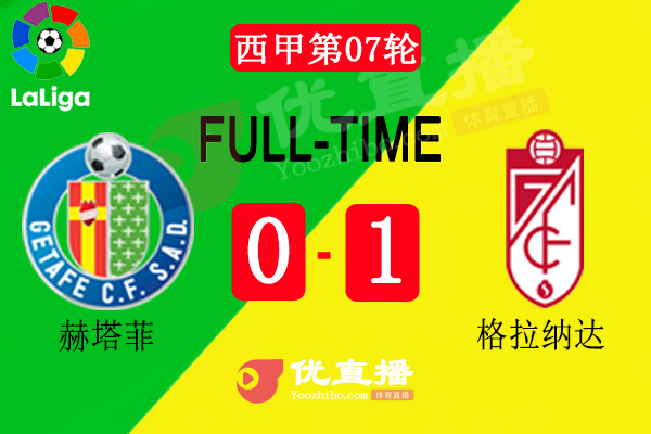格拉納達1-0客場赫塔菲