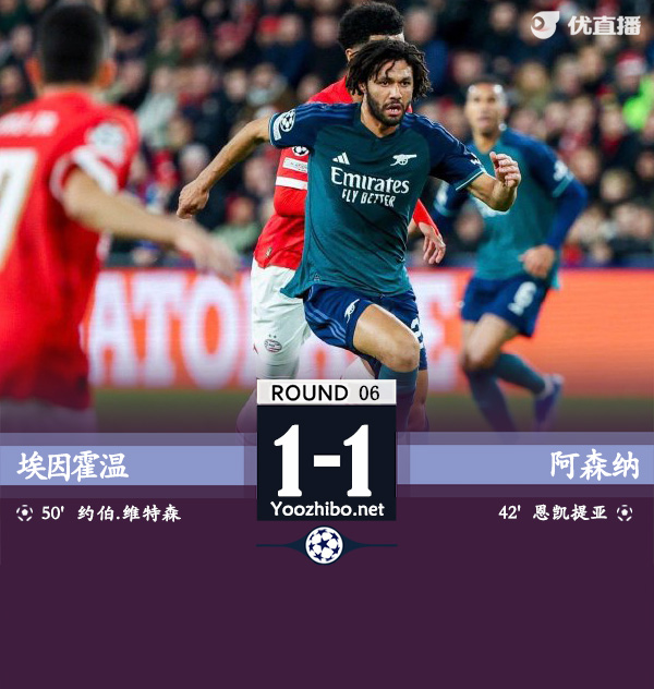 埃因霍溫vs阿森納