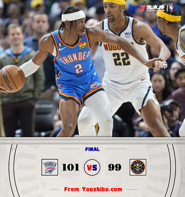 雷霆101-99險勝掘金