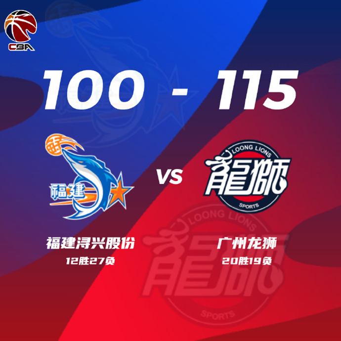 廣州115-100輕取福建 崔永熙32+6 李炎哲23+8 陳林堅27+6