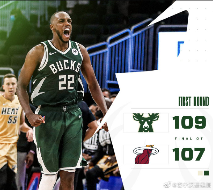 雄鹿109-107險勝熱火  米德爾頓絕殺 字母哥26+18 巴特勒17+10+8
