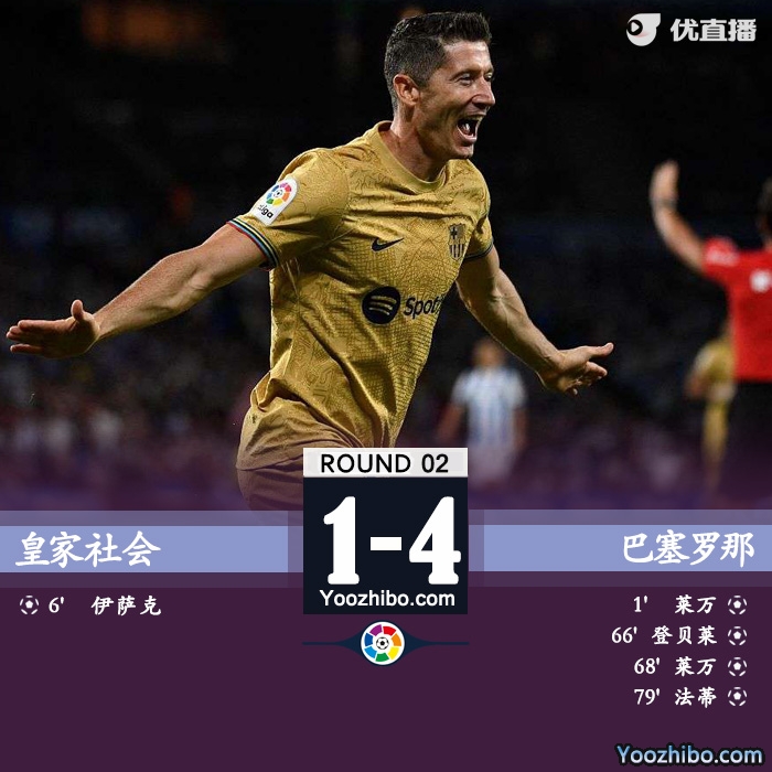 皇家社會1-4巴薩！