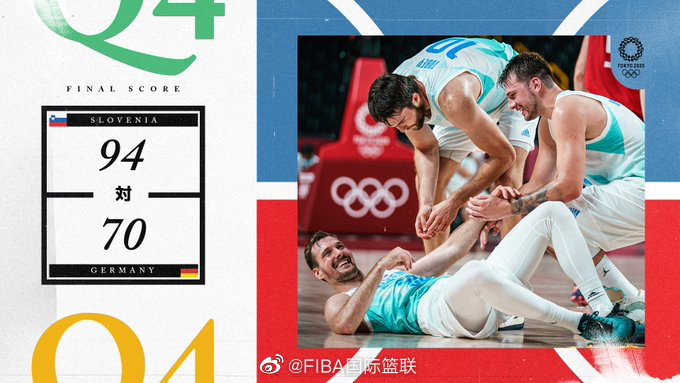 斯洛文尼亞94-70擊敗德國 東契奇20+8+11 德拉季奇27+6