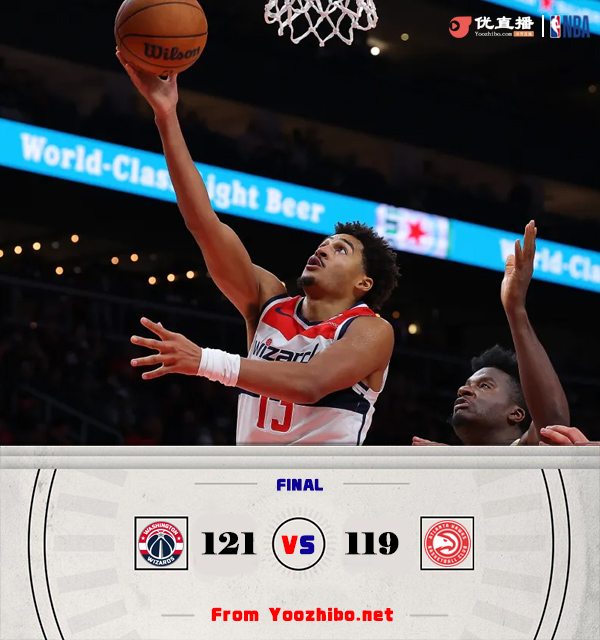 奇才121-119勝老鷹 普爾26分&庫茲馬25+11 約翰遜29+12 狀元榜眼低迷