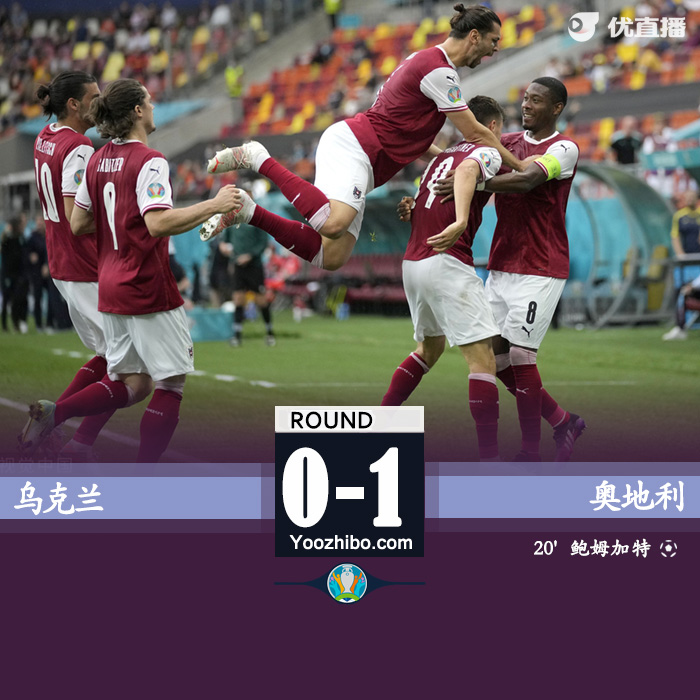 奧地利1-0烏克蘭 鮑姆加特納建功阿瑙失單刀