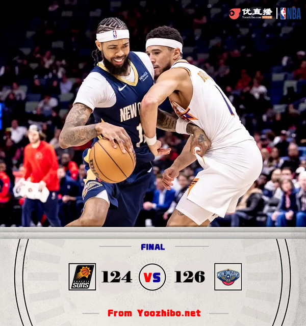 鵜鶘126-124戰勝太陽 鶯歌復出29+7 CJ25+6 布克28分
