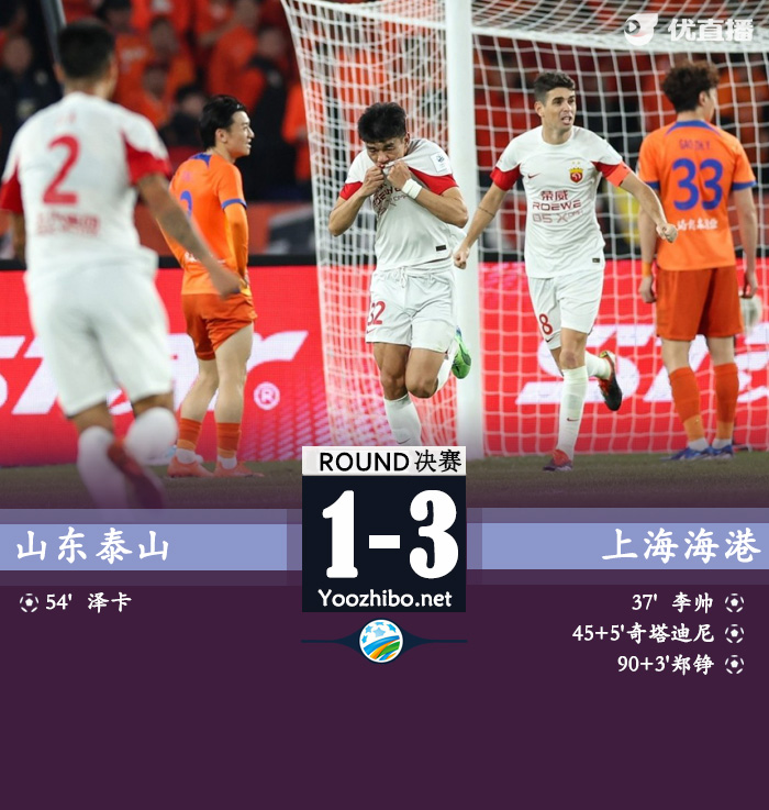 山東泰山隊vs上海海港隊