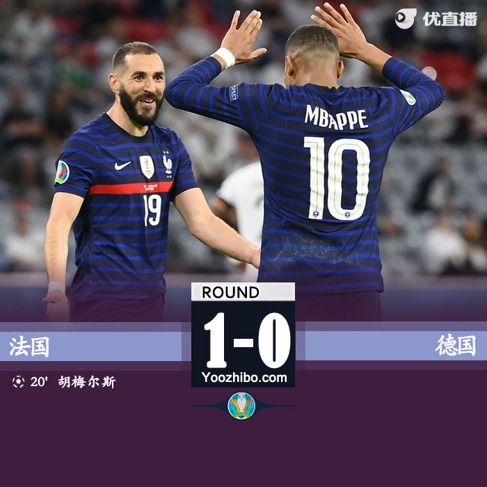 法國隊1-0德國 胡梅爾斯烏龍拉比奧特中柱