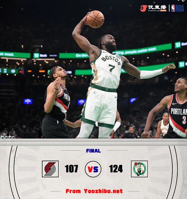 凱爾特人輕取開拓者迎來五連勝