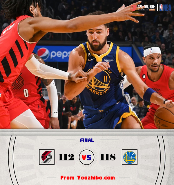 勇士118-112險勝開拓者 普爾41+6 克萊31分 利拉德34+9+5