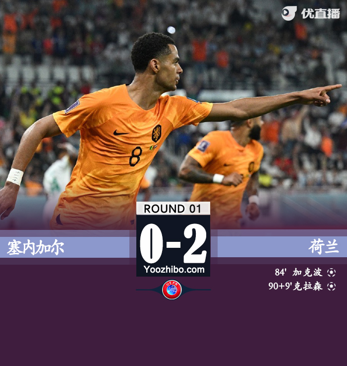 荷蘭2-0戰勝塞內加爾