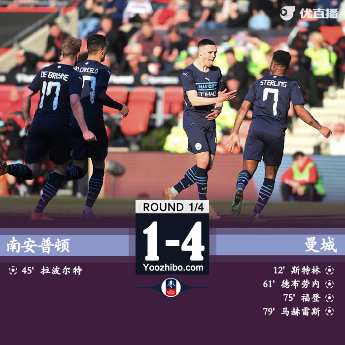曼城4-1南安普頓